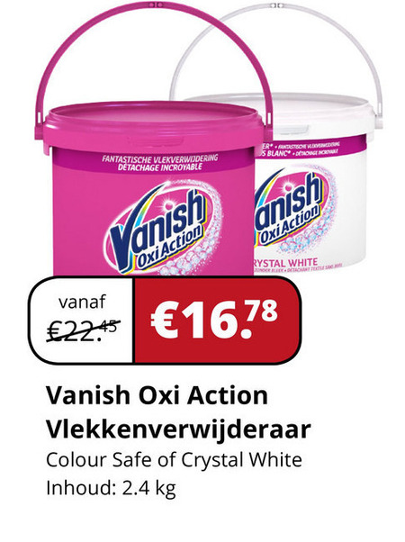 Vanish   vlekkenverwijderaar folder aanbieding bij  Voordeeldrogisterij.nl - details