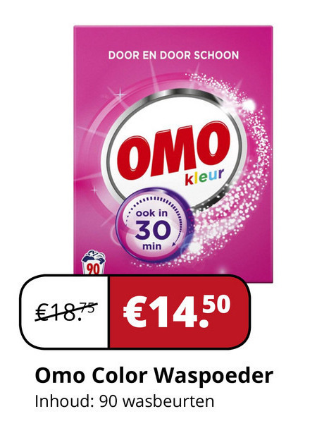 Omo   wasmiddel folder aanbieding bij  Voordeeldrogisterij.nl - details