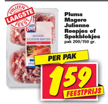 Pluma   spekreepjes, spekblokjes folder aanbieding bij  Nettorama - details