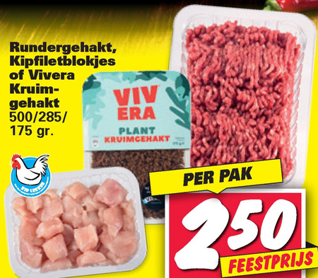 Vivera   rundergehakt, vegetarisch folder aanbieding bij  Nettorama - details