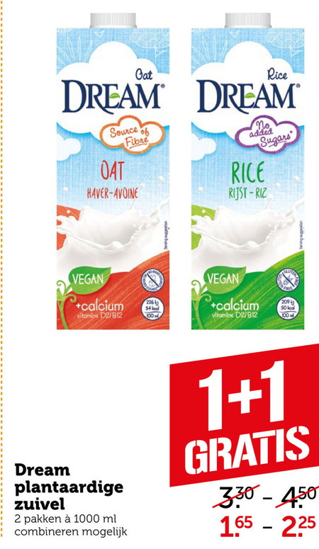 Dream   rijstdrank folder aanbieding bij  Coop - details