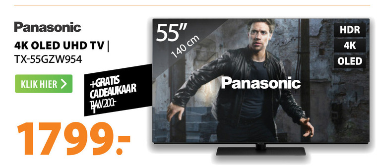 Panasonic   4k ultrahd televisies, oled televisie folder aanbieding bij  Expert - details