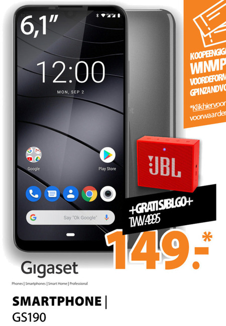 Gigaset   simlock vrije mobieltje folder aanbieding bij  Expert - details