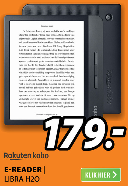 kobo   ebook reader folder aanbieding bij  Expert - details