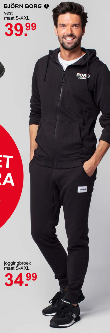 compenseren Middel inhalen Bjorn Borg heren joggingbroek, heren vest folder aanbieding bij Scapino -  details