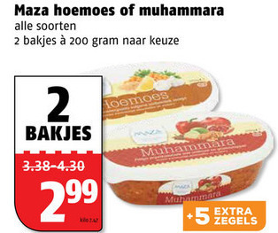 Maza   houmous folder aanbieding bij  Poiesz - details