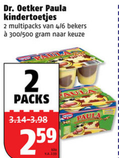 Dr Oetker Paula   kindertoetjes folder aanbieding bij  Poiesz - details