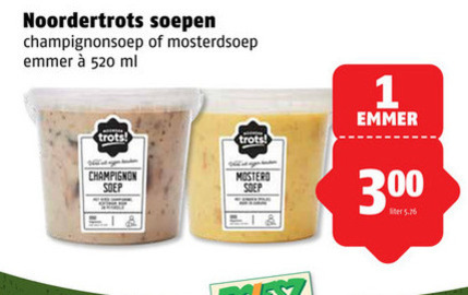 Noordertrots   soep folder aanbieding bij  Poiesz - details