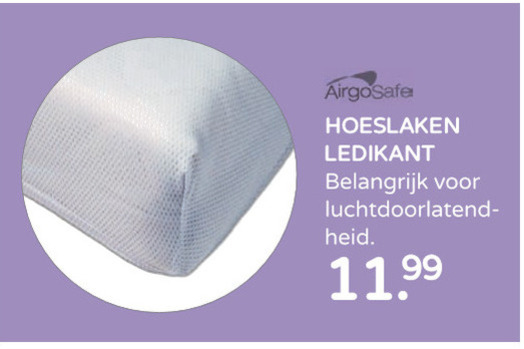 Airgosafe   babybeddengoed folder aanbieding bij  Prenatal - details