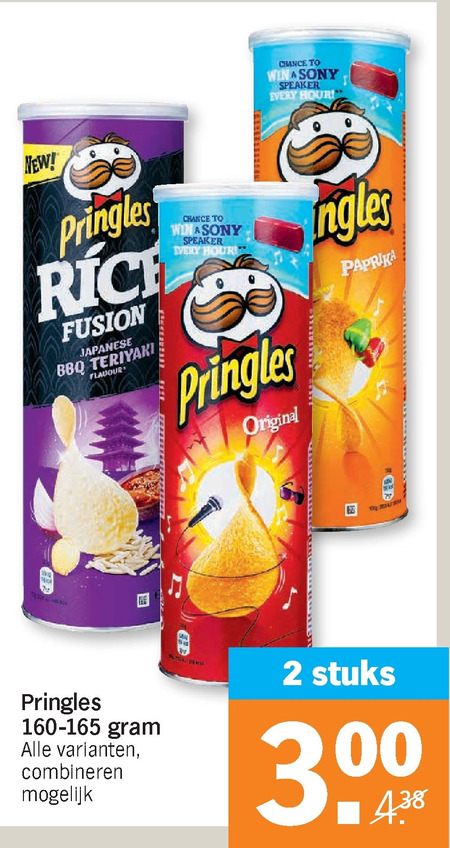 Pringles   chips folder aanbieding bij  Albert Heijn - details