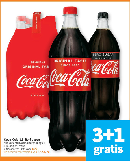 Coca-Cola   cola folder aanbieding bij  Albert Heijn - details