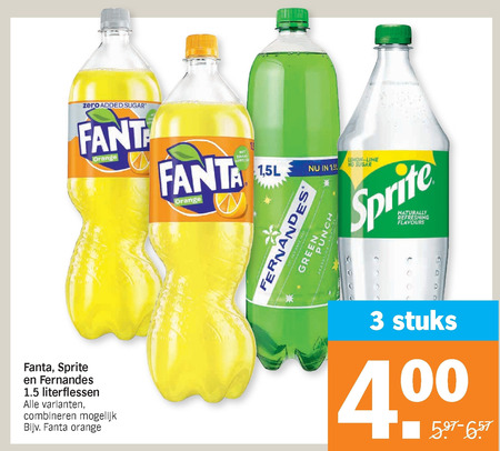 Fernandes   frisdrank folder aanbieding bij  Albert Heijn - details