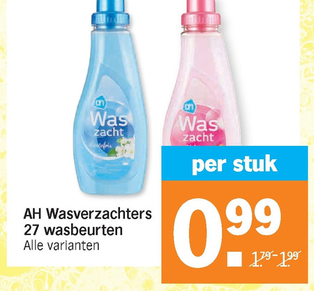 Albert Heijn Huismerk   wasverzachter folder aanbieding bij  Albert Heijn - details