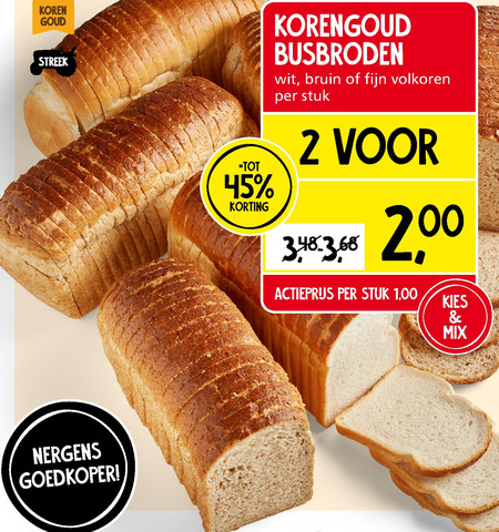 Korengoud   brood folder aanbieding bij  Jan Linders - details