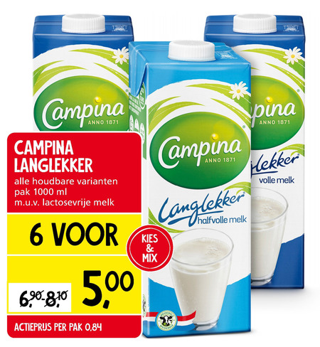 Campina   melk folder aanbieding bij  Jan Linders - details