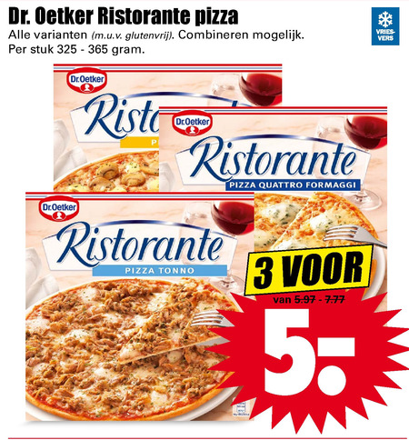 Dr Oetker   diepvriespizza folder aanbieding bij  Dirk - details