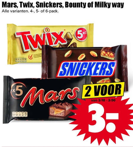 Milky Way   chocoladereep folder aanbieding bij  Dirk - details