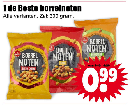 1 De Beste   borrelnootjes folder aanbieding bij  Dirk - details