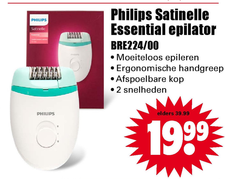 Philips   ladyshave folder aanbieding bij  Dirk - details