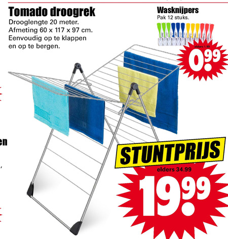 Tomado   droogrek folder aanbieding bij  Dirk - details