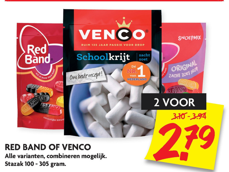 Red Band   snoep, drop folder aanbieding bij  Dekamarkt - details