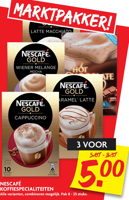 Nescafe   oploskoffie folder aanbieding bij  Dekamarkt - details