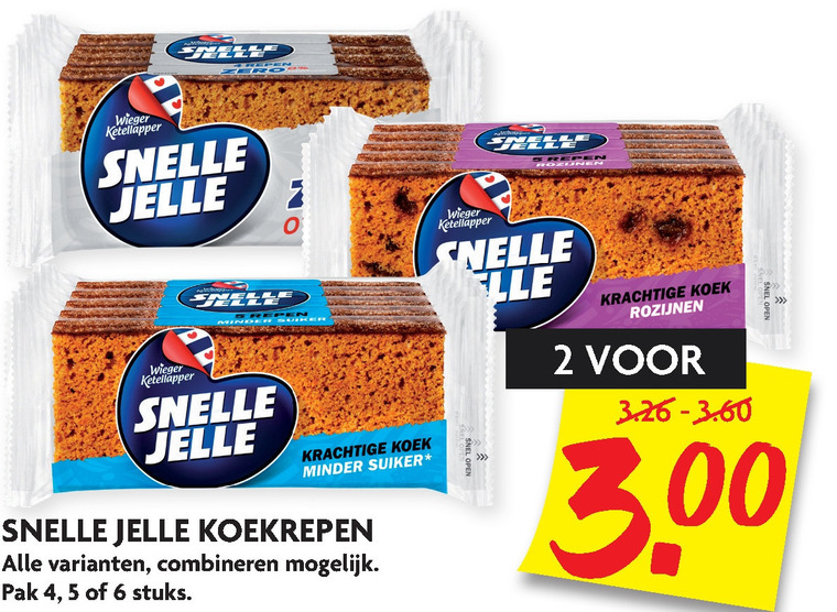 Snelle Jelle   ontbijtkoekreep folder aanbieding bij  Dekamarkt - details