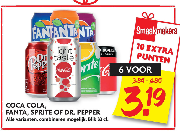 Dr Pepper   cola, frisdrank folder aanbieding bij  Dekamarkt - details