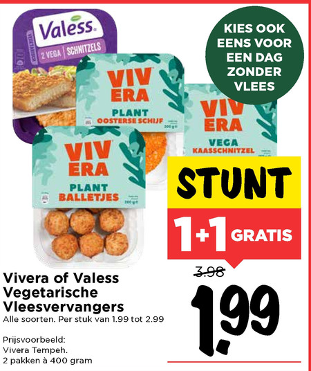 Valess   vegetarisch folder aanbieding bij  Vomar - details