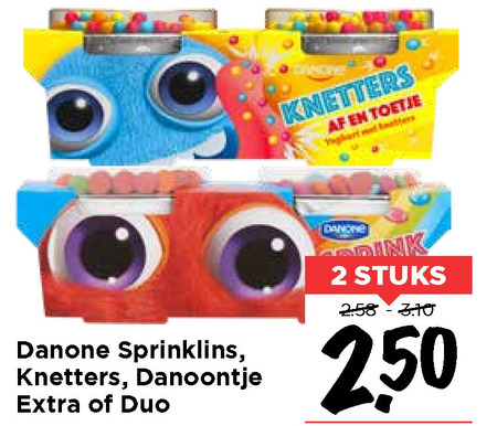 Danone   kindertoetjes folder aanbieding bij  Vomar - details