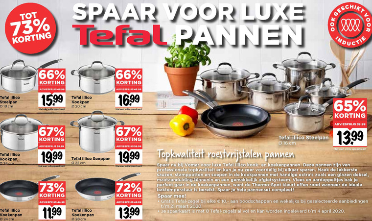 Tefal   spaaraktie folder aanbieding bij  Vomar - details