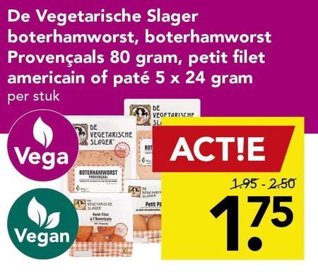 De vegetarische Slager   vegetarisch folder aanbieding bij  Deen - details