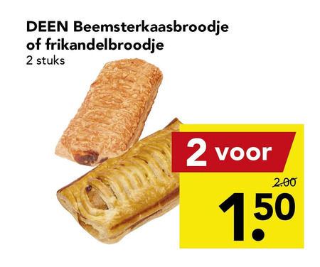 Deen Huismerk   kaasbroodjes, frikandelbroodjes folder aanbieding bij  Deen - details