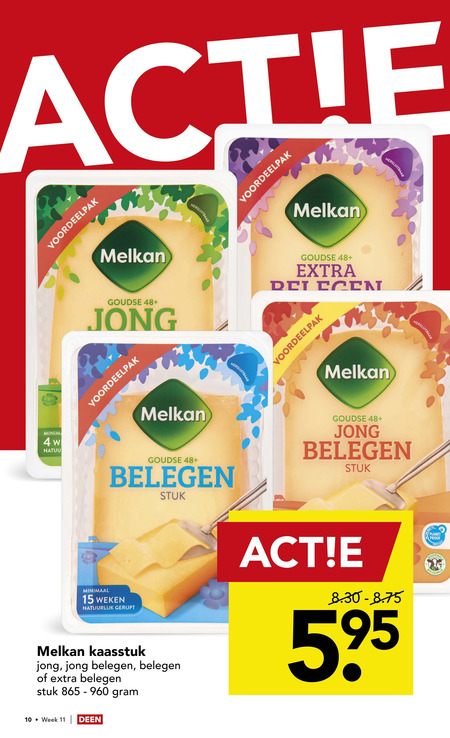 Melkan   kaas folder aanbieding bij  Deen - details