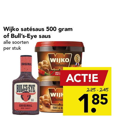 Wijko   barbecuesaus, satesaus folder aanbieding bij  Deen - details