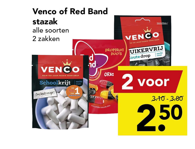 Venco   drop, snoep folder aanbieding bij  Deen - details