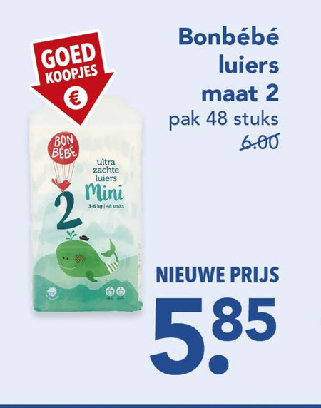 Bonbebe   luiers folder aanbieding bij  Deen - details