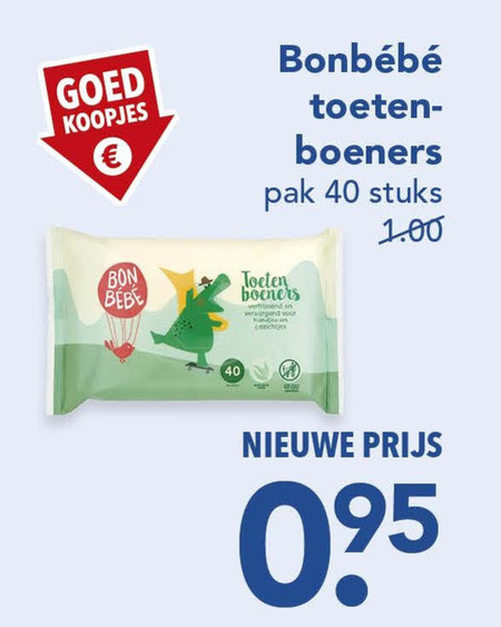 Bonbebe   gezichtsdoekjes folder aanbieding bij  Deen - details