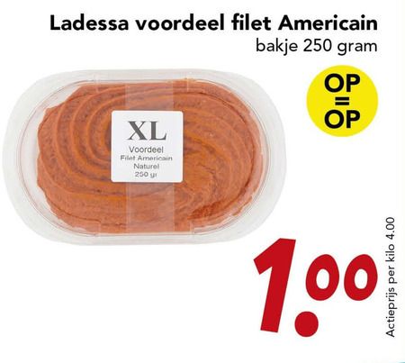 Ladessa   filet americain folder aanbieding bij  Deen - details