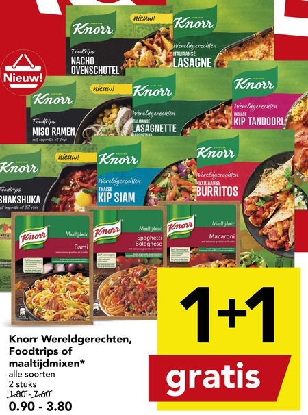 Knorr   maaltijdmix folder aanbieding bij  Deen - details