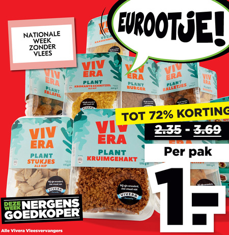 Vivera   vegetarisch folder aanbieding bij  Plus - details