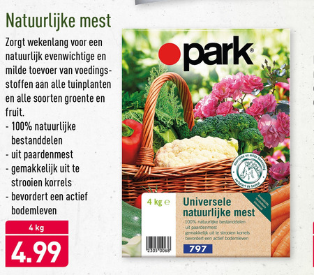 Park   meststof folder aanbieding bij  Aldi - details