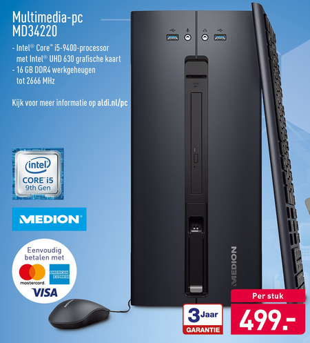 Booth Verstrikking Kelder Medion pc systeem folder aanbieding bij Aldi - details