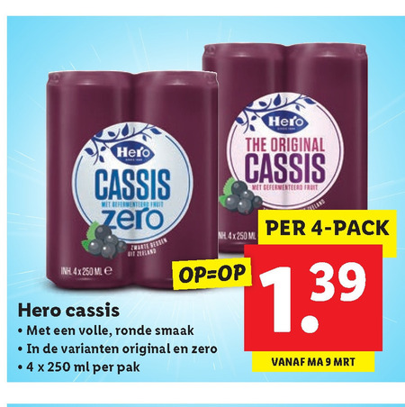 Hero   frisdrank folder aanbieding bij  Lidl - details