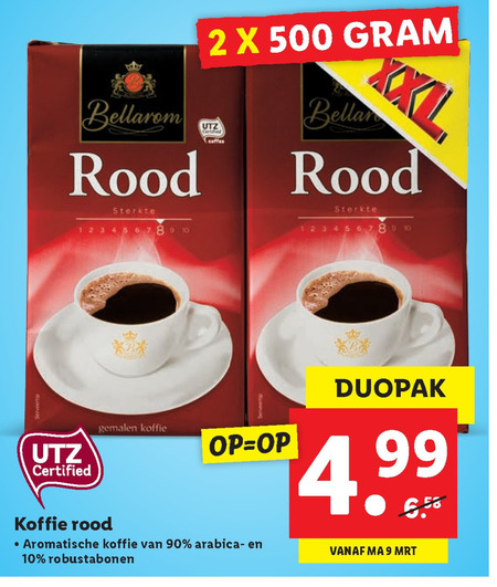 Bellarom   koffie folder aanbieding bij  Lidl - details