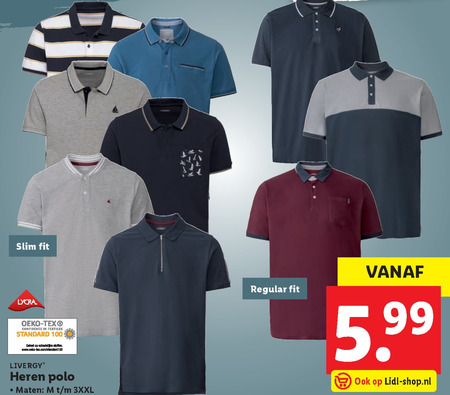 Livergy   heren poloshirt folder aanbieding bij  Lidl - details