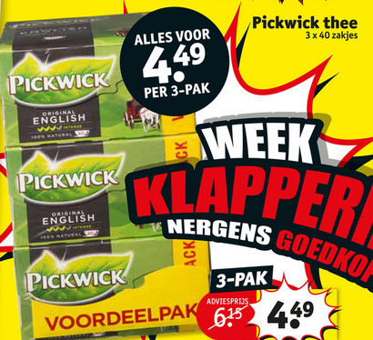 Pickwick   thee folder aanbieding bij  Kruidvat - details