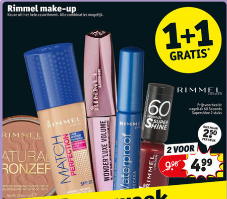 Rimmel   lipstick, cosmetica folder aanbieding bij  Kruidvat - details