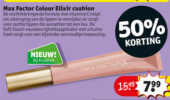 Max Factor   lippenbalsem folder aanbieding bij  Kruidvat - details