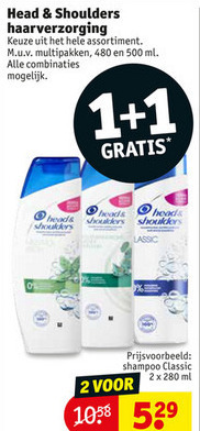 Head and Shoulders   shampoo folder aanbieding bij  Kruidvat - details